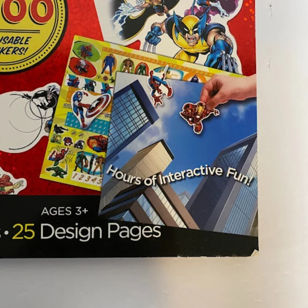 Marvel Giant Sticker Activity Pad with Over 1000 Reusable Stickers